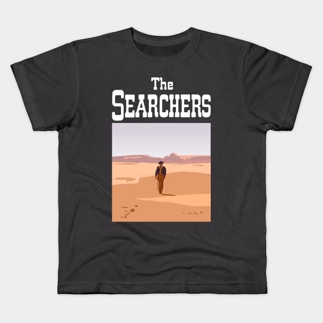 The Searchers Ending Illustration Kids T-Shirt by burrotees